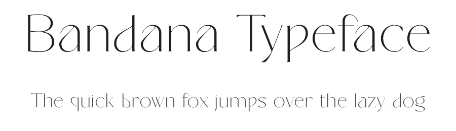 Bandana Typeface by SURATMI — Serif Font