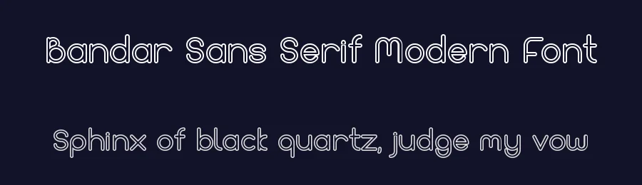 Bandar Sans Serif Modern Font by afkaristudio — Sans Serif Font — thumbnail 2