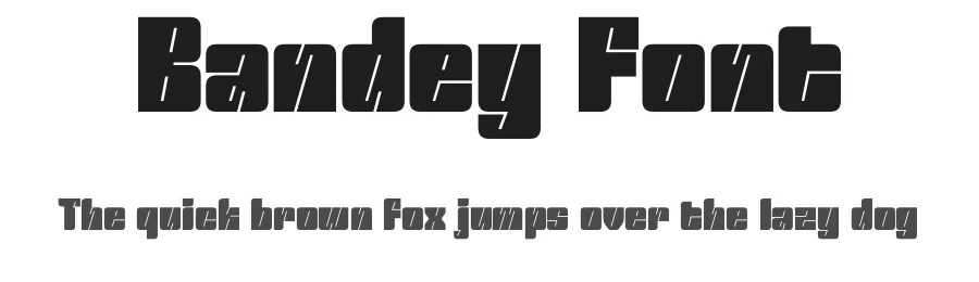 Bandey Font by Rantautype — Display Font