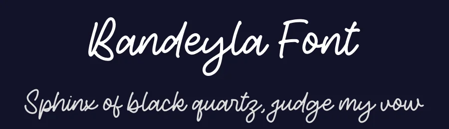 Bandeyla Font by perspectype — Script Handwritten Font — thumbnail 2