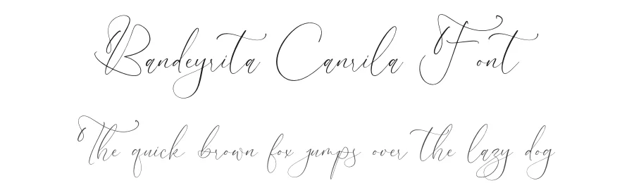 Bandeyrita Canrila Font by letterfabric — Script Handwritten Font