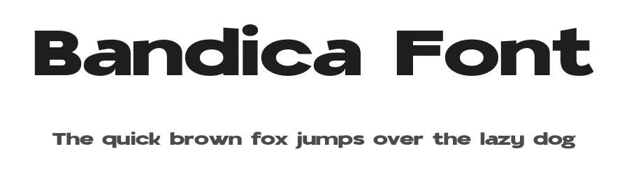 Bandica Font by ibracreative — Sans Serif Font
