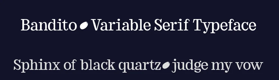 Bandito – Variable Serif Typeface by unio creative solutions — Serif Font — thumbnail 2