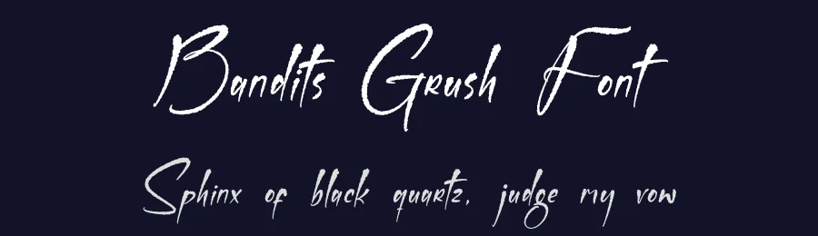 Bandits Grush Font by letterfabric — Script Handwritten Font — thumbnail 2