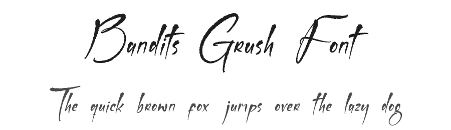 Bandits Grush Font by letterfabric — Script Handwritten Font