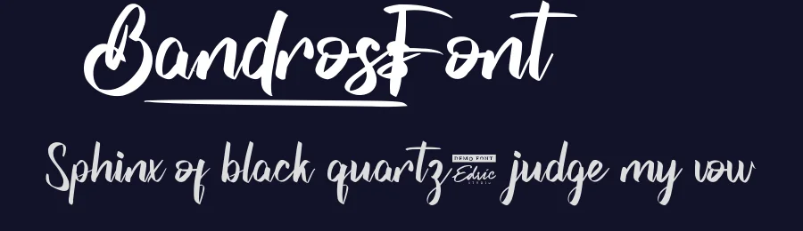 Bandross Font by edricstudio — Script Handwritten Font — thumbnail 2