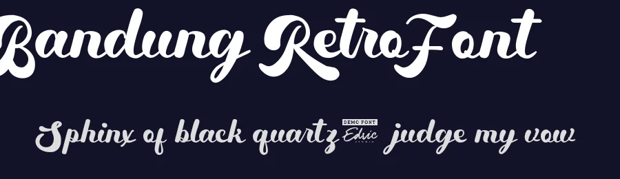 Bandung Retro Font by edricstudio — Script Handwritten Font — thumbnail 2