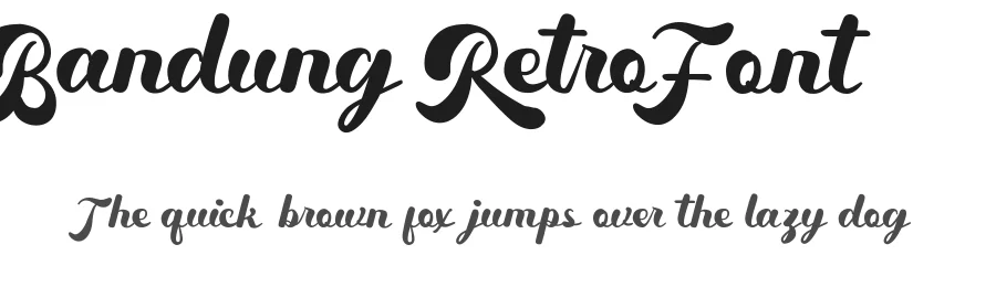 Bandung Retro Font by edricstudio — Script Handwritten Font