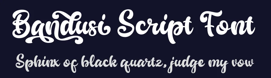 Bandusi Script Font by Lettersweet — Script Handwritten Font — thumbnail 2