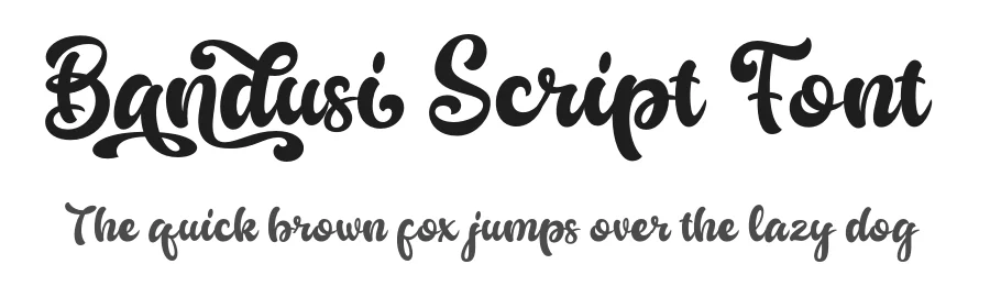 Bandusi Script Font by Lettersweet — Script Handwritten Font