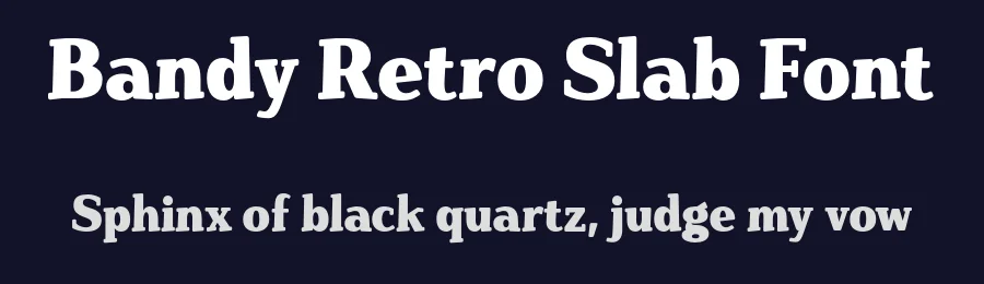 Bandy Retro Slab Font by namelatype — Decorative Font — thumbnail 2