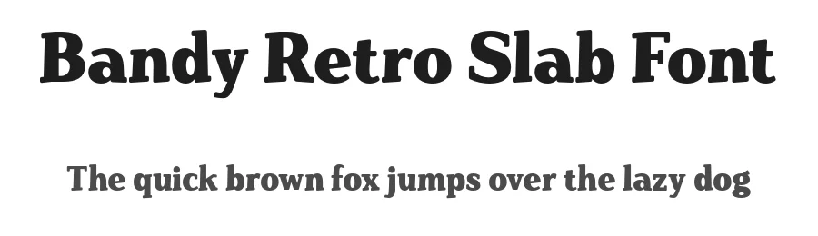 Bandy Retro Slab Font by namelatype — Decorative Font