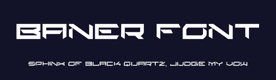 Baner Font by hayoyuka8 — Display Font — thumbnail 2