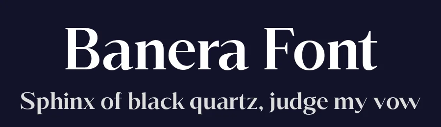 Banera Font by YUKITA CREATIVE — Serif Font — thumbnail 2