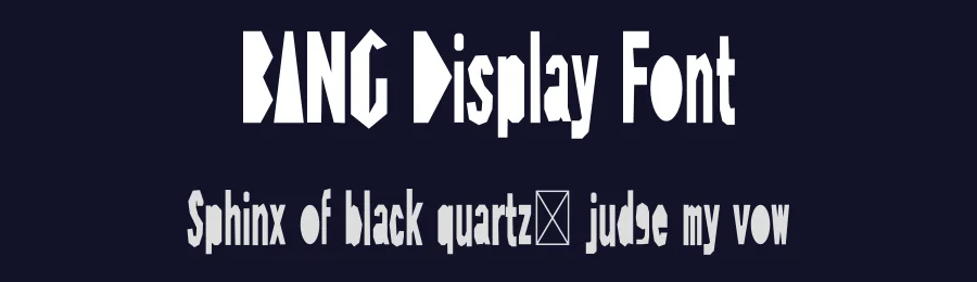 BANG Display Font by Erik Studio — Display Font — thumbnail 2