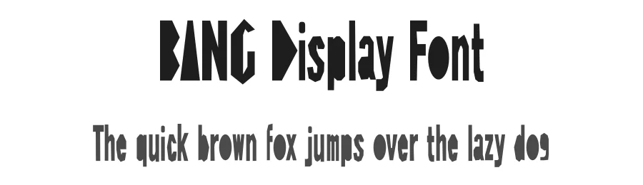 BANG Display Font by Erik Studio — Display Font