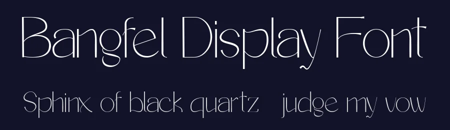 Bangfel Display Font by Muksal Creative — Sans Serif Font — thumbnail 2