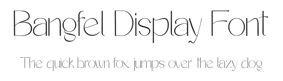 Bangfel Display Font by Muksal Creative — Sans Serif Font