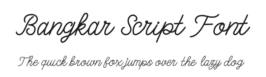 Bangkar Script Font by blackkido — Script Handwritten Font