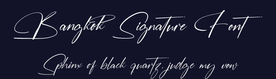 Bangkok Signature Font by stylishtype.co — Script Handwritten Font — thumbnail 2