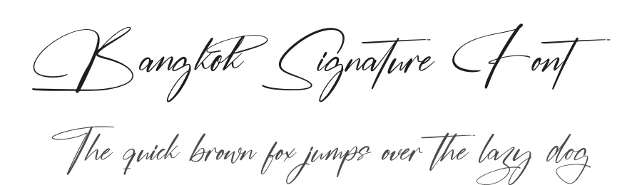 Bangkok Signature Font by stylishtype.co — Script Handwritten Font