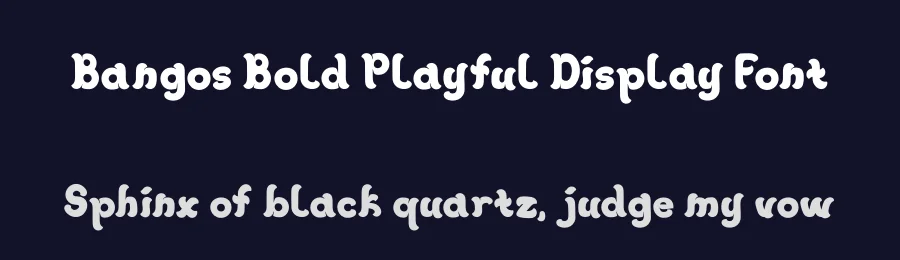 Bangos Bold Playful Display Font by PutraCetol Studio — Display Font — thumbnail 2