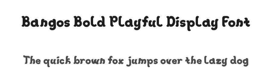 Bangos Bold Playful Display Font by PutraCetol Studio — Display Font
