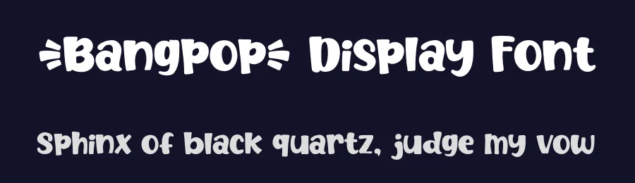 Bangpop Display Font by Khurasan — Display Font — thumbnail 2