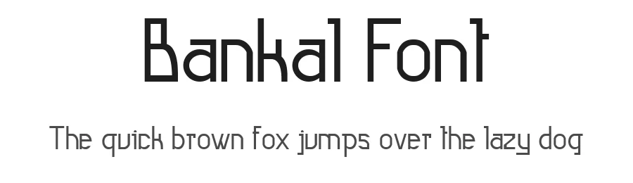 Bankal Font by HugoKuder — Sans Serif Font