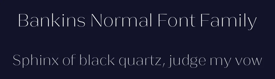 Bankins Normal Font Family by Akbartype — Display Font — thumbnail 2