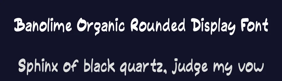 Banolime Organic Rounded Display Font by ArtiXLabs — Display Font — thumbnail 2