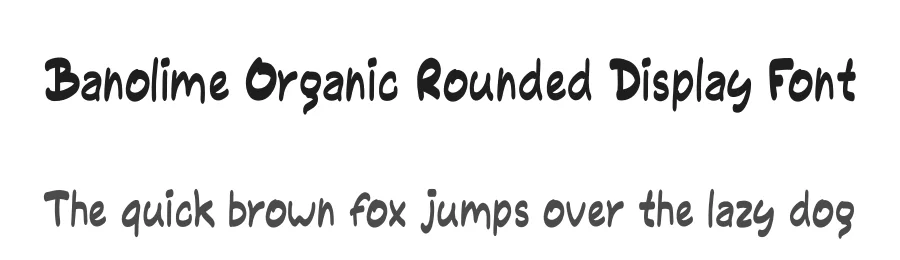 Banolime Organic Rounded Display Font by ArtiXLabs — Display Font