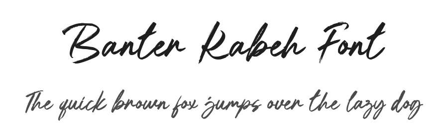 Banter Kabeh Font by GFRcreative — Script Handwritten Font