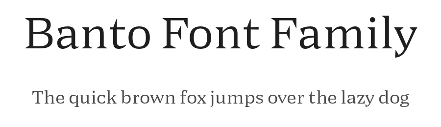 Banto Font Family by Teo Tuominen — Display Font