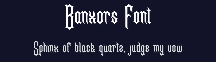 Banxors Font by Imoodev — Blackletter Font — thumbnail 2