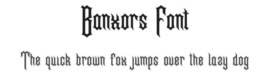 Banxors Font by Imoodev — Blackletter Font