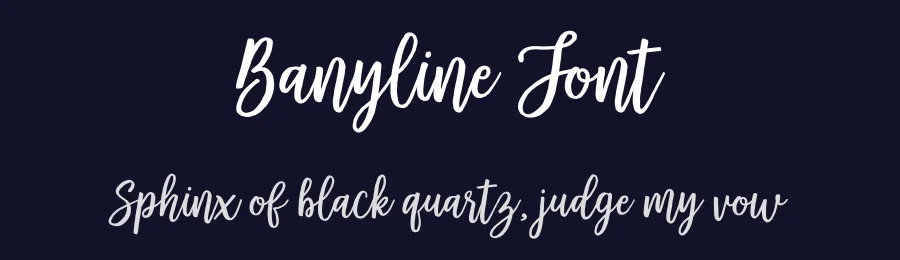 Banyline Font by metafontsy — Script Handwritten Font — thumbnail 2