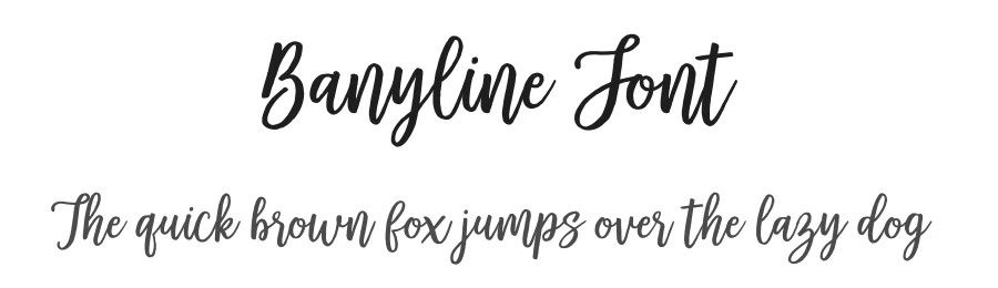 Banyline Font by metafontsy — Script Handwritten Font