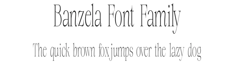Banzela Font Family by Propertype — Serif Font