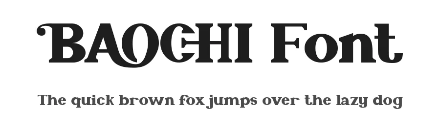 Baochi Font by Thomas Aradea — Serif Font