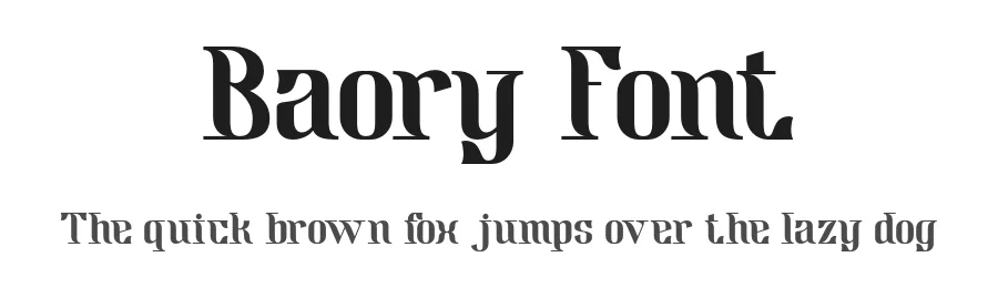 Baory Font by valentinovergan — Display Font