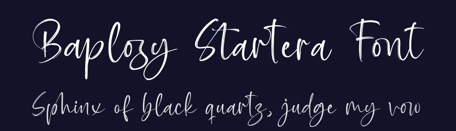 Baplosy Startera Font by letterenastudios — Script Handwritten Font — thumbnail 2