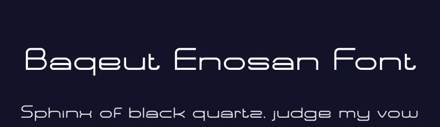 Baqeut Enosan Font by SlideShoot — Display Font — thumbnail 2