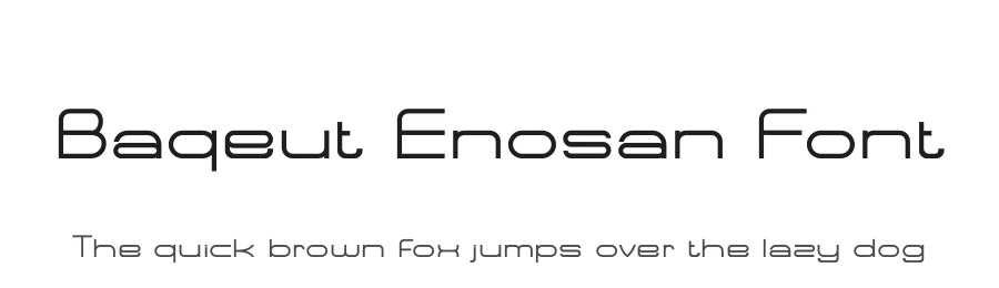 Baqeut Enosan Font by SlideShoot — Display Font