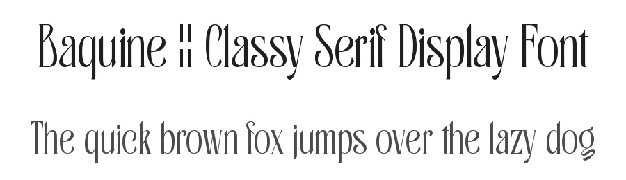Baquine || Classy Serif Display Font by ErmediaStudio — Display Font