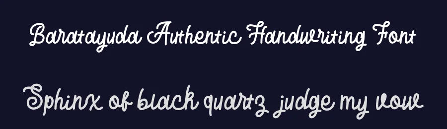 Baratayuda Authentic Handwriting Font by inspirasign — Script Handwritten Font — thumbnail 2
