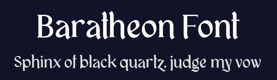 Baratheon Font by Aluyeah Studio — Serif Font — thumbnail 2