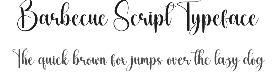Barbecue Script Typeface by creativeletter — Script Handwritten Font