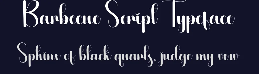 Barbecue Script Typeface by creativeletter — Script Handwritten Font — thumbnail 2