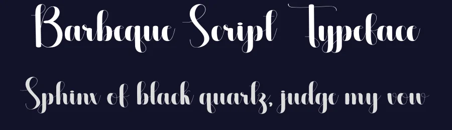 Barbeque Script Typeface by creativeletter — Script Handwritten Font — thumbnail 2